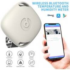 Bluetooth 5.0 tr&#xE5;dl&#xF6;s termometer hygrometer temperatur och luftfuktighet intelligent sensorsensor t201 datalogger inomhus utomhus