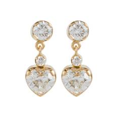 Sophie Bille Brahe Chambre Diamant 18kt yellow gold single earring with diamonds - gold