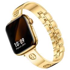 Bangle Cross Bracelet Apple Watch 41mm Series 9 guld