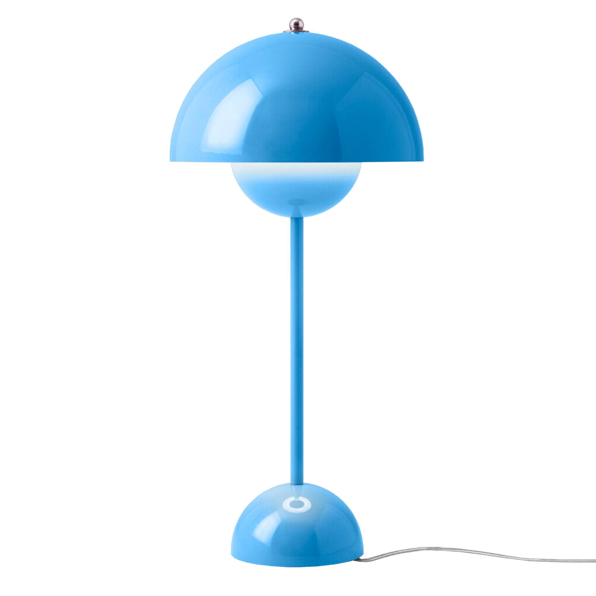 Flowerpot VP3 Bordlampe af Verner Panton Swim Blue.