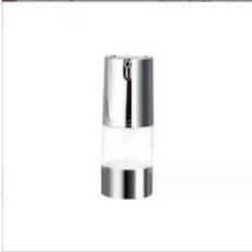 U-shaped vacuum bottle 15ml 30ml 50ml silver electroplating lotion sub bottle travel portable cosmetic flask airless bottle