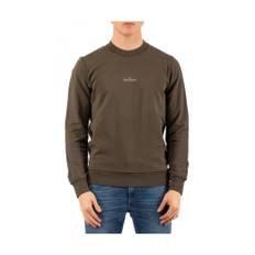Stone Island, Sweatshirts , Herre, Grøn, S, Bomuld, Casual Hættetrøje Sweatshirt