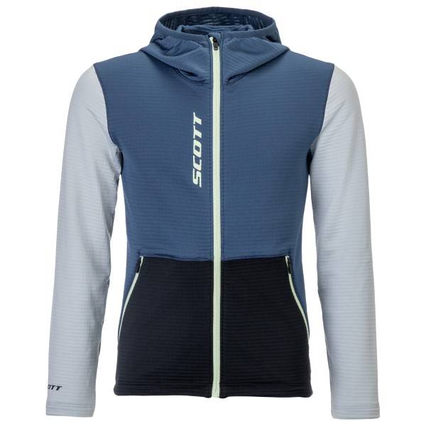Scott Kid's Hoody Defined Light Fleecejacka Barn Storlek 152 Färg blå/grå