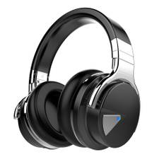 E7 Active Noise Cancelling Bluetooth Over-ear Headphones - Black