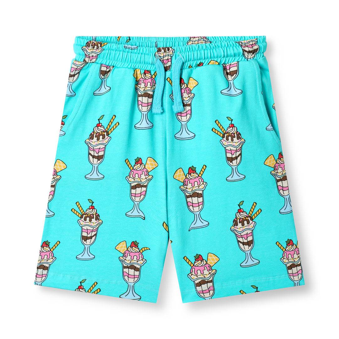 Gala shorts med isdesserter - Spring meadow / 5-6