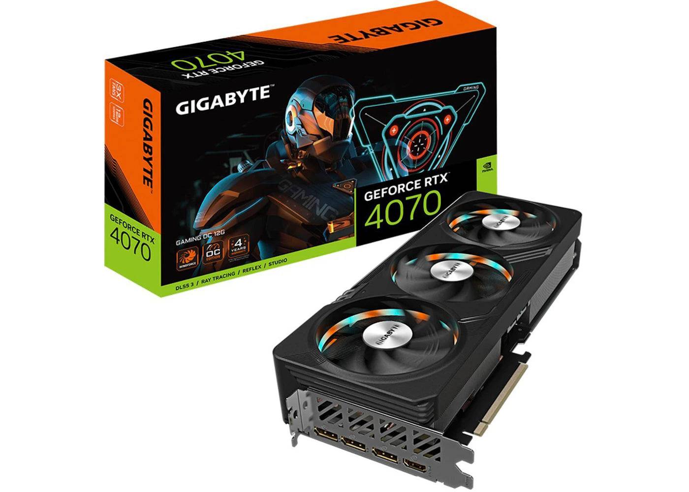 NVIDIA GIGABYTE GeForce RTX 4070 GAMING OC 12G Graphics Card GV-N4070GAMING OC-12GD - One Size (One Size)