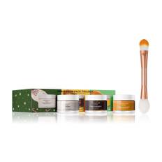 Revolution Skincare X Jake-Jamie Feed Your Gift Edition Toffee Apple Face Mask Set 50ml + Mince Pie 50ml + Candy Cane 50ml + Face Mask Brush