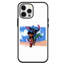 Lilo & Stitch Phone Case For iPhone Samsung Galaxy Pixel OnePlus Vivo Xiaomi Asus Sony Motorola Nokia - Lilo With Stitch On Head 3D Art