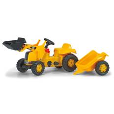Rolly Toys Grävmaskin med Släp Cat Gul