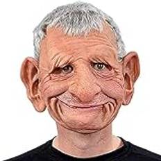 Skrämmande Halloween Mask Old Man Mask Mjuk Latex läskig Halloween Mask Fancy klänning för Halloween kostym fest (M)