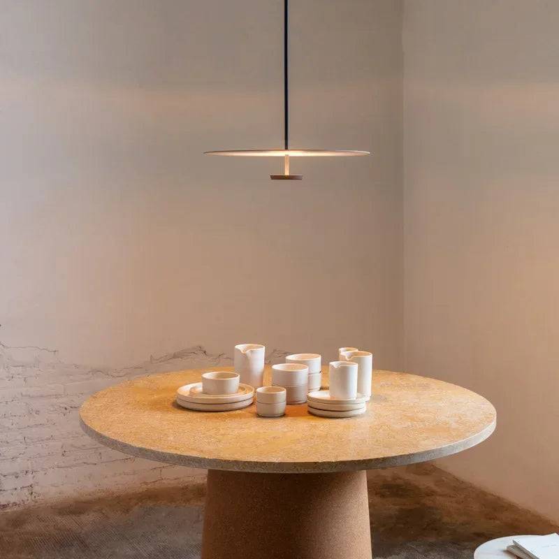 ArcLumi - Lyxig Ringhängande Lampa för Modernt Interiör - Kall Vit / D30cm