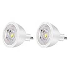 noobibaba MR11 LED-lampa, Gu4 LED 12V varmvit 3W, MR11 GU4 12V LED-strålkastare 40 grader, icke-dimbar 25W halogenlampa ersätter 2-pack