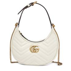 Gucci GG Marmont Mini leather shoulder bag - white - One Size