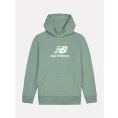 New Balance New Balance Green Kids French Terry Stacked Logo 100% Cotton Hoodie