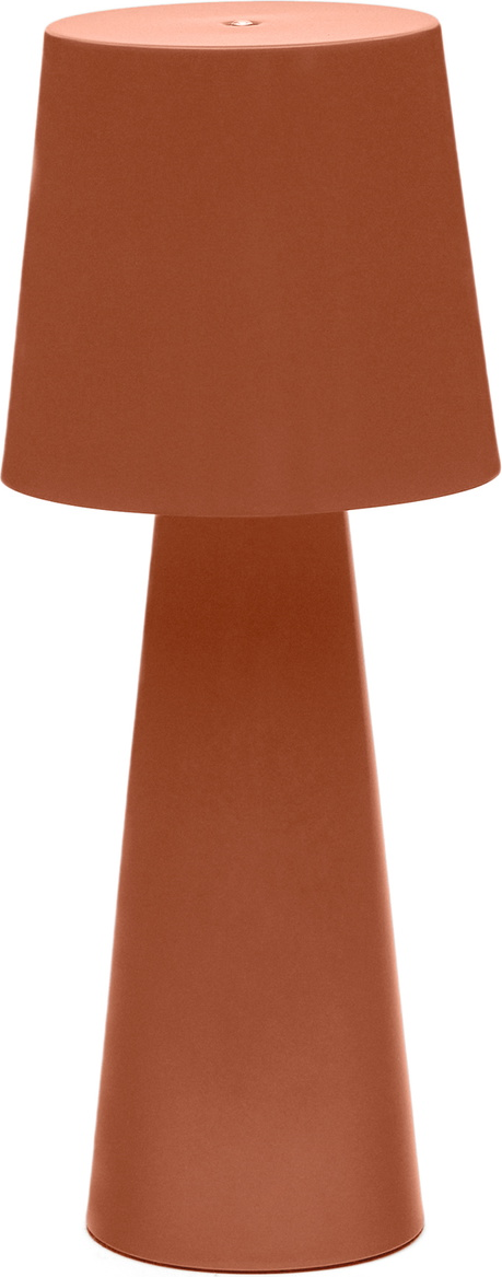 Bordlampe Kave Home Arenys terracotta metal mat IP54 justerbar LED USB H40x16x16 cm.