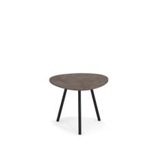 EMU - Terramare Small Coffee Table, Frame: Black, Top: Porcelain Stoneware, Emperador - Småbord &amp; Sidobord utomhus - AlfredoChiaramonte,MarcoMarin - Svart - Metall/Sten
