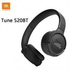 Original JBL Tune 520BT Trådlösa On-Ear-hörlurar Bluetooth 5.3 Hands-Free samtal Bärbara spelsporthörlurar med mikrofon T520 - Svart (En-Storlek)