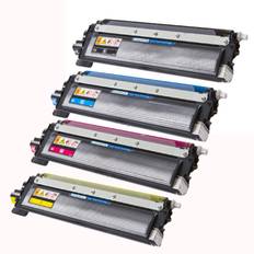 Brother TN 230 combo pack 4 stk - BK/C/M/Y 6400 sider - kompatibel lasertoner
