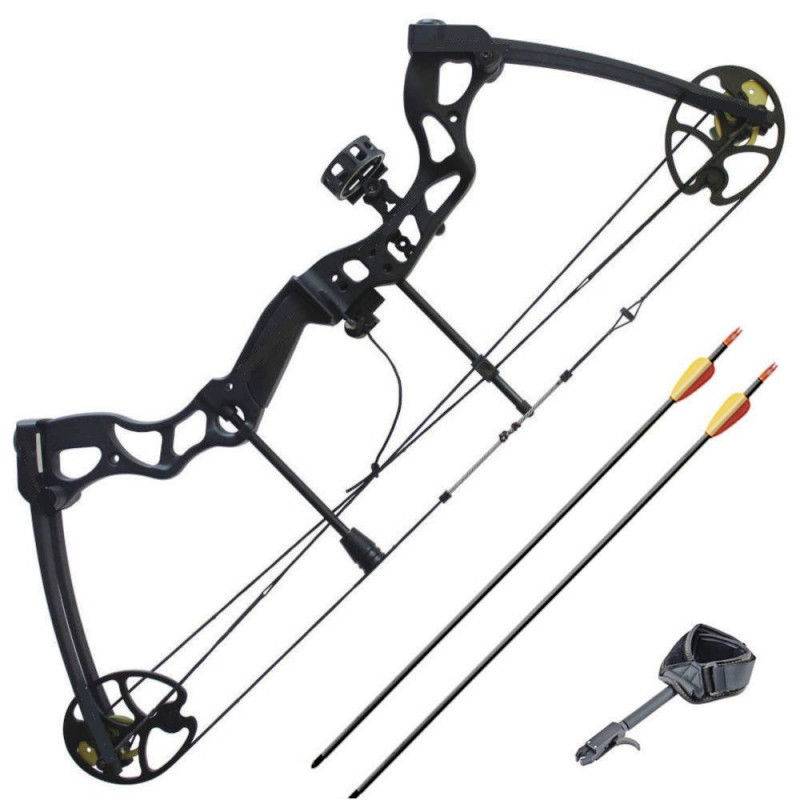 ALLIGATOR 55lbs COMPOUND PILBÅGE KIT - SVART