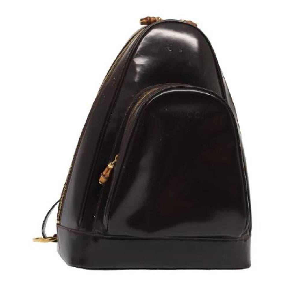 Gucci Vintage Pre-owned Coated Canvas Crossbody Taske - Vintage - Dame - Brun - ONE SIZE - Tyl