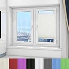 Plisségardiner 65 x 170 cm Fällbara persienner Ljusfiltrering Integritetsskydd Lätt att installera Alla monteringsdelar ingår för sovrumskök, Beige