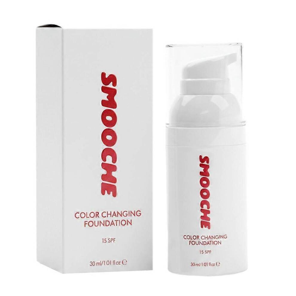 Smooche Color Changing Liquid Foundation SPF 15 - 30s Auto-Match Face Makeup, Blemish Cover