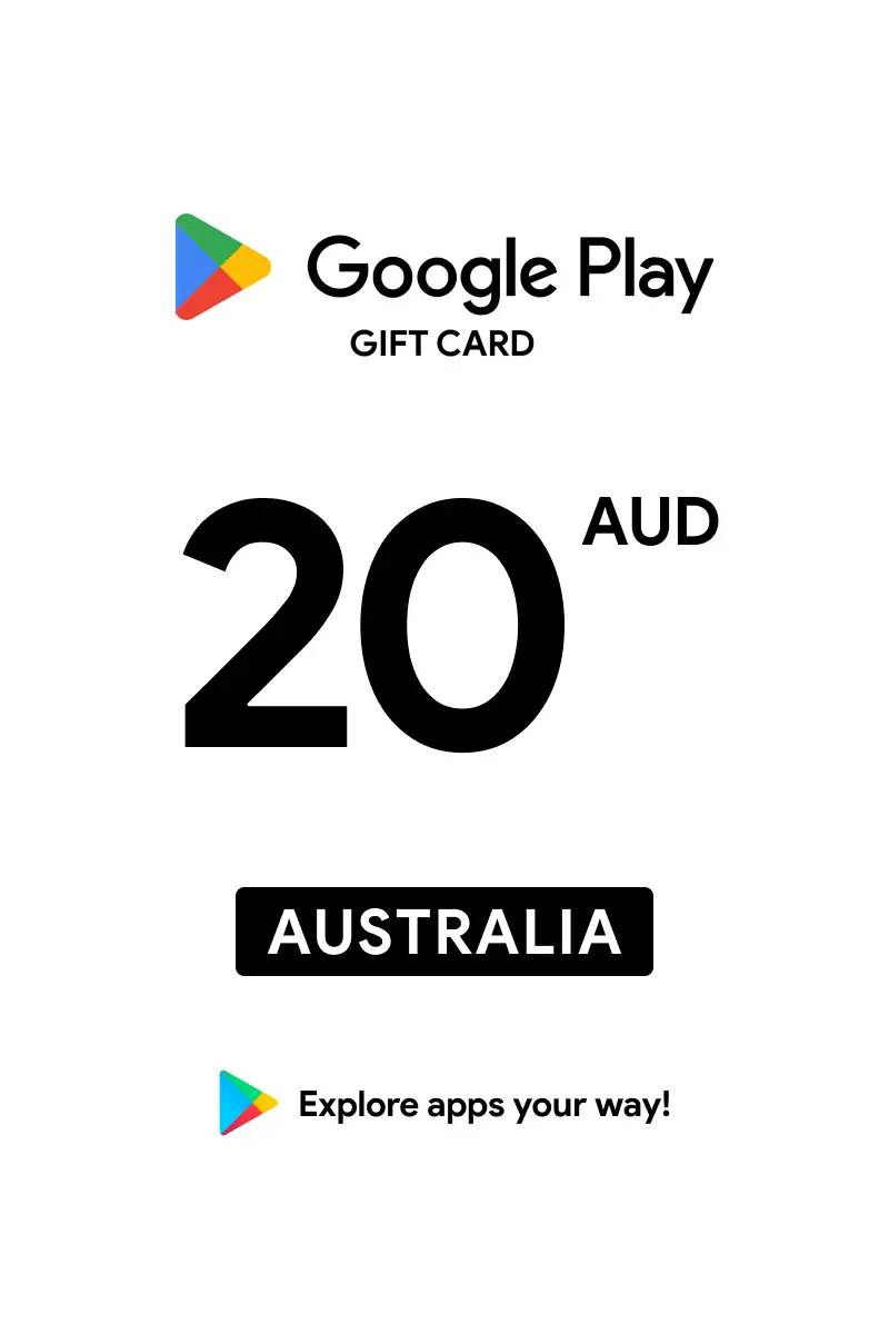 Google Play $20 AUD Gift Card (AU) - Digital Code.