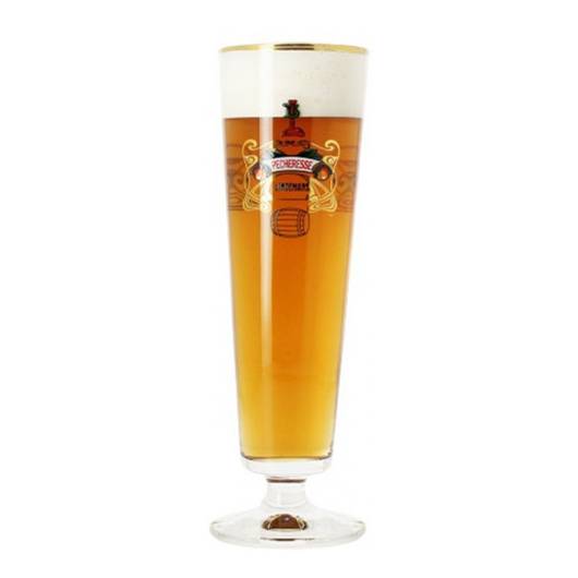 Lindemans ølglas på fod