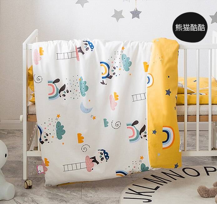 2 st baby sängkläder set 100% bomull spjälsäng sänglinne kit tecknat djur inkluderar örngott påslakan utan fyllnadsmedel - 4