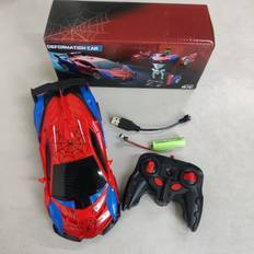 TEMU Remote Control Car Toys, Rechargeable Batteries, 2.4ghz Remote Control Car With Transformation, Fast 360-degree Rotating Robot - For Children