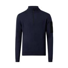 LUCCA MERINO HALF ZIP SWEATER MARINE – MEN