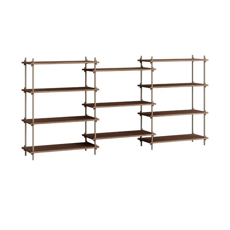 Moebe Shelving System - s.115.3.A Røget eg/Warm Grey