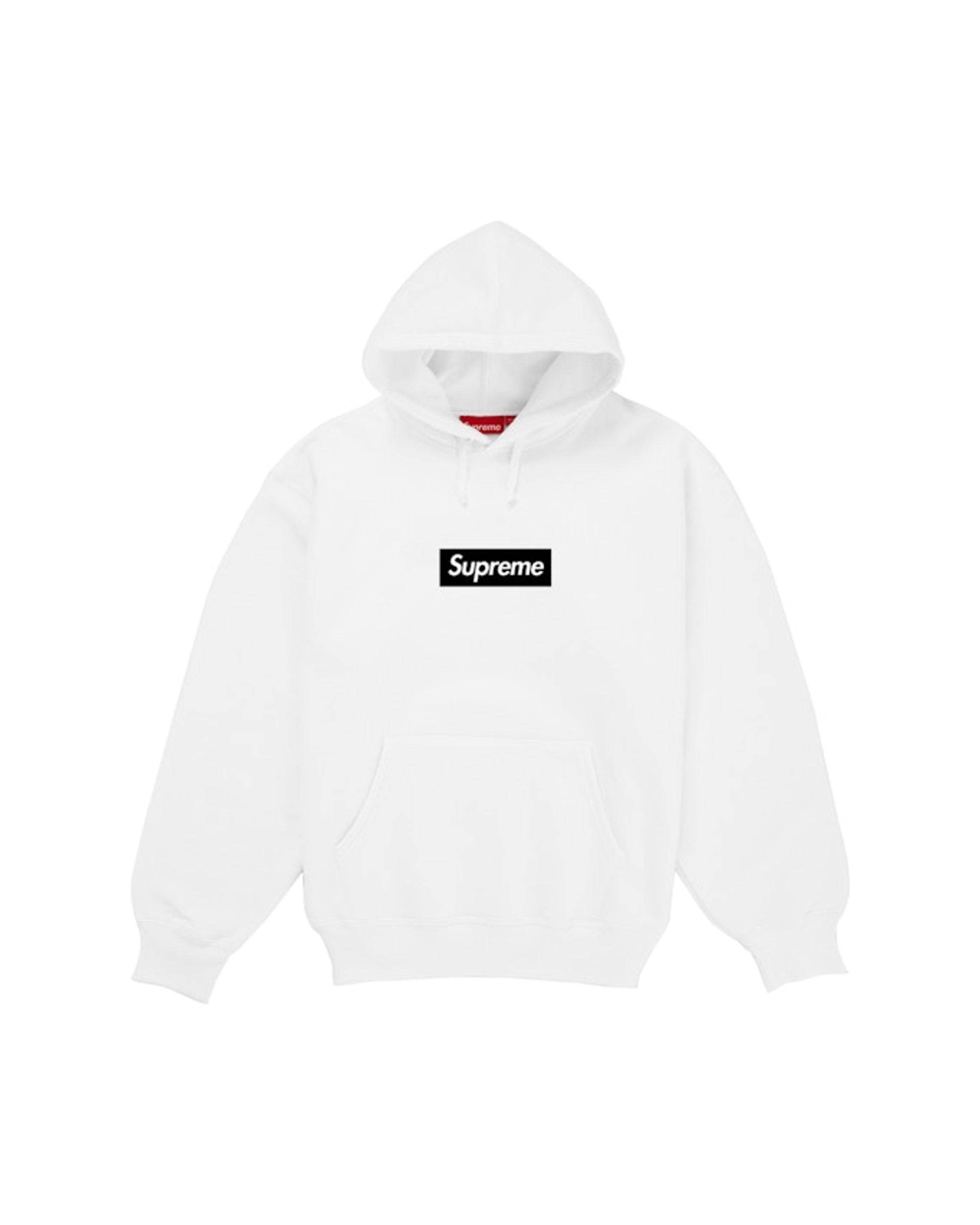Supreme Paris Anniversary Box Logo Hoodie White - L