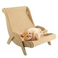 Cat Sisal Chair - Pet Beach Chair, Cat Scratcher Bed - Sisal Cat Chair Slitstark Gungstol - Sisal Cat Lounge Chair, Pet Friendly Multifunctional Cat Scratcher, Cat Scratcher Chair För Balkong, Sovrum,