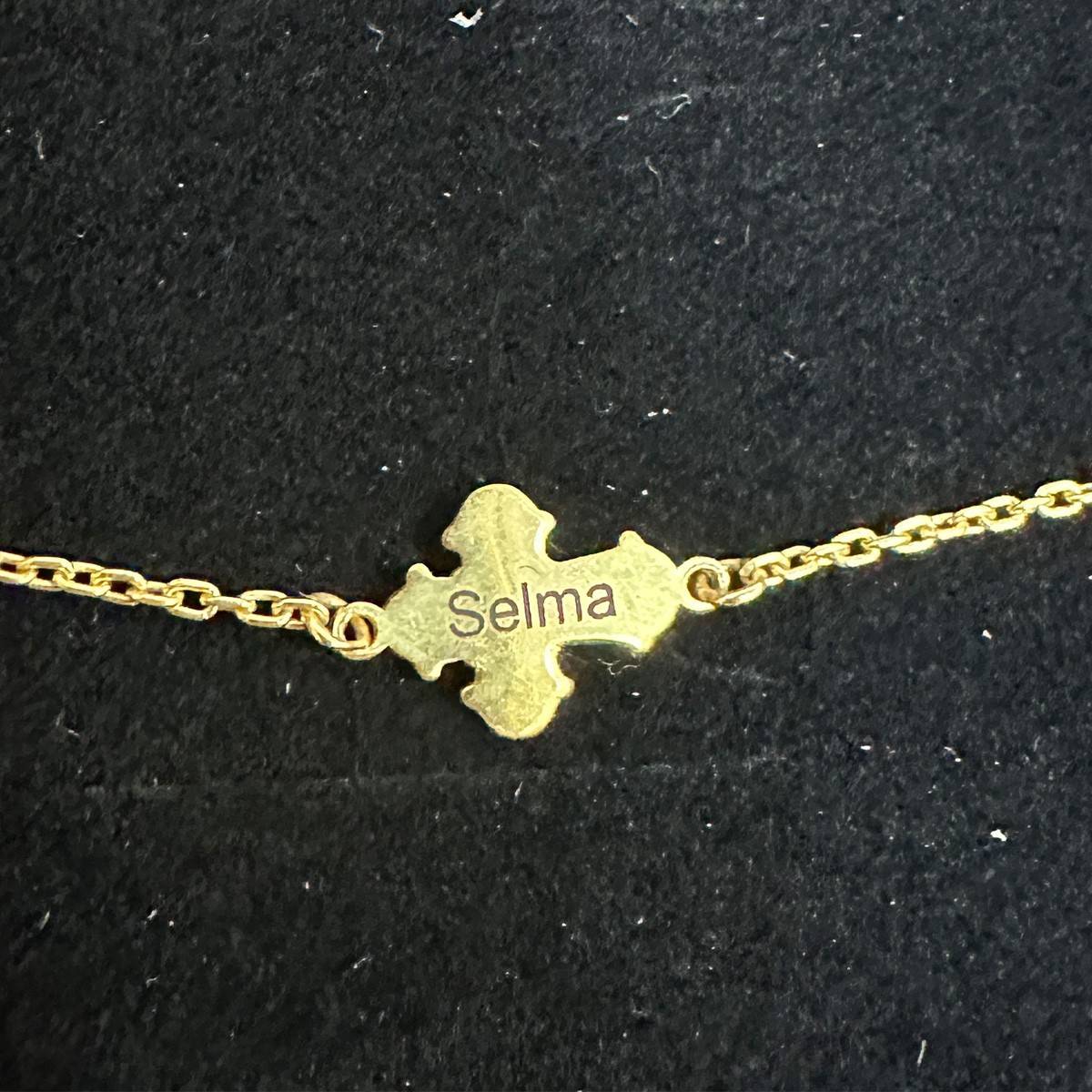 Dagmarkors armbånd forgyldt FÆRDIGRAVERDE (Selma )