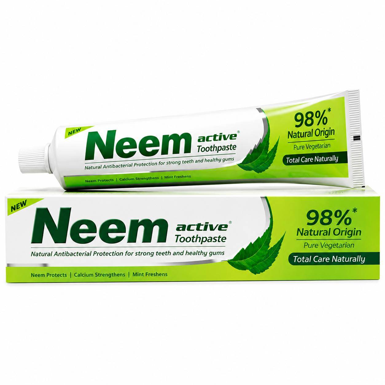 Neem Aktiv Tandkräm, Uppfriskande, 200 g (paket om 4) | Fri frakt