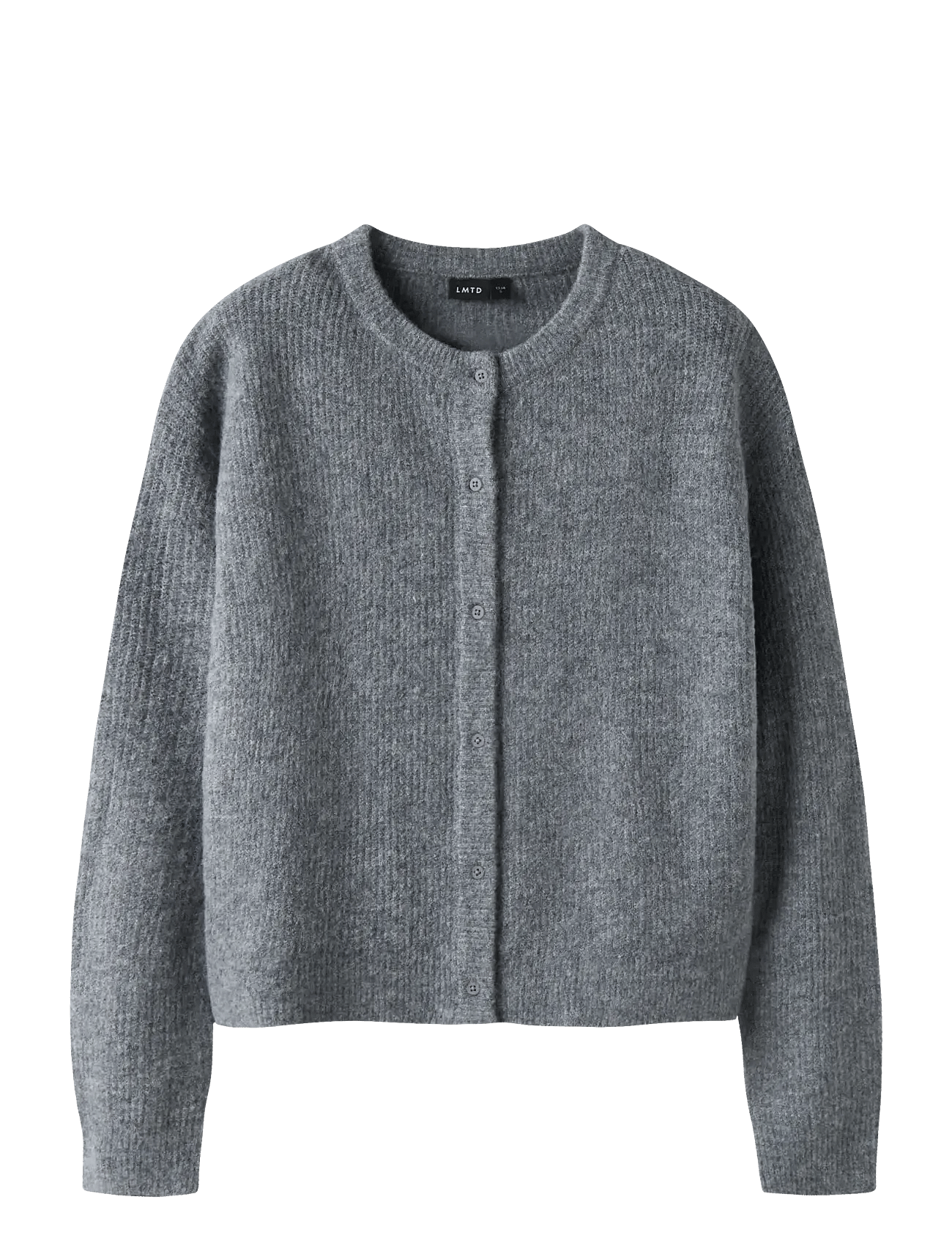 LMTD Nlfkleave Ls Short Knit Cardigan Noos - Grey - 146-152