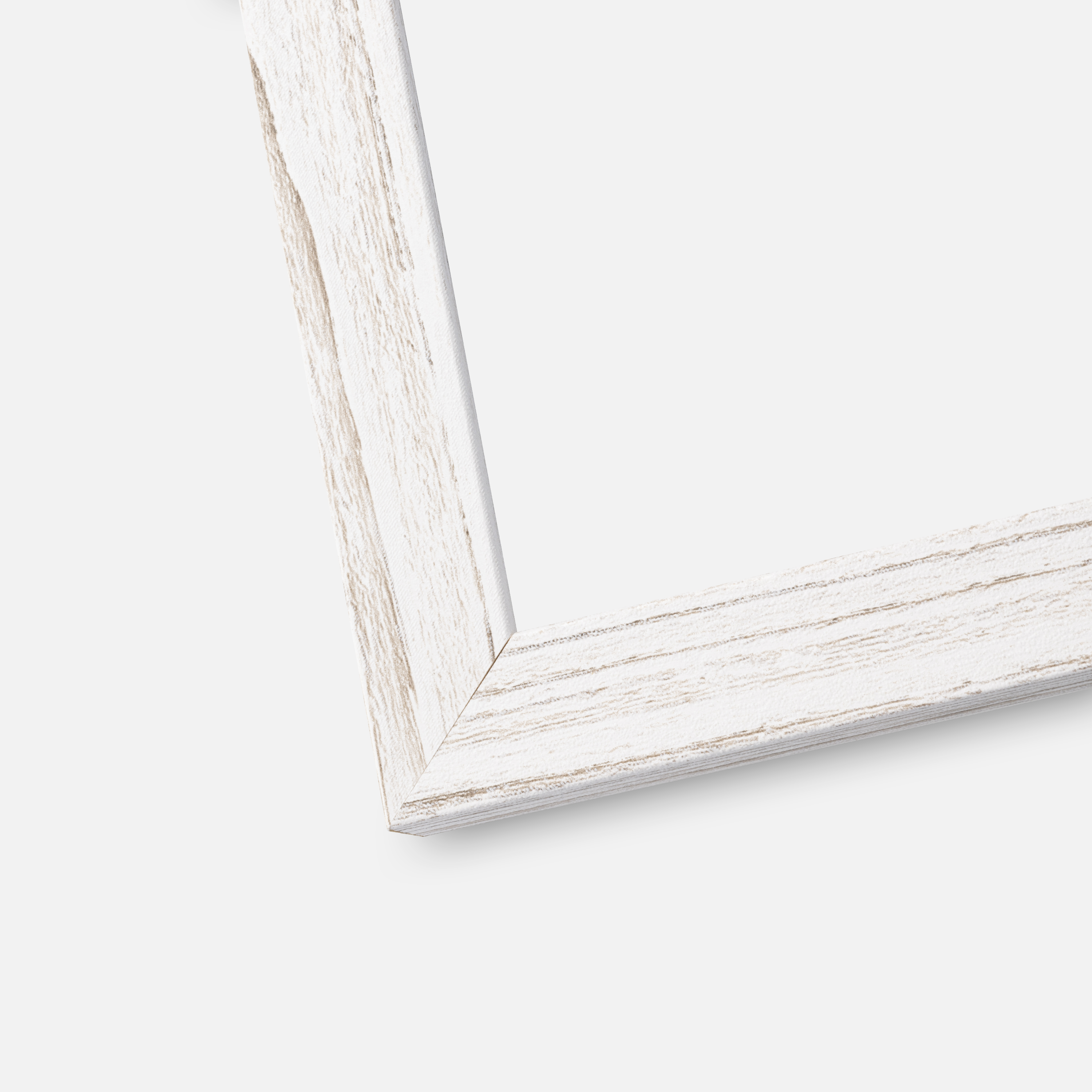 Ram Stilren Vintage White 40x50 cm - Dubbel Passepartout Vit 29,7x42 cm (A3)