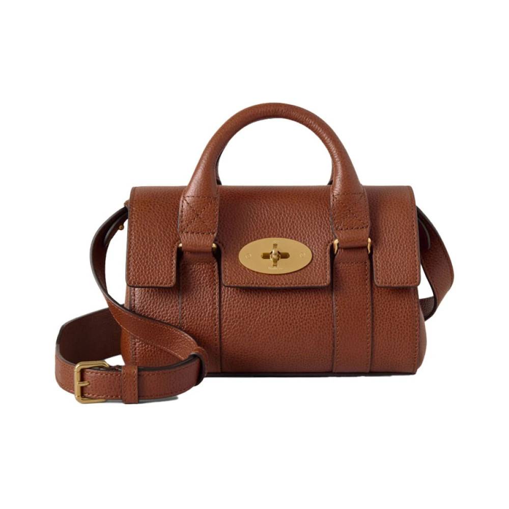 Mulberry Small Classic Grain Bayswater - Tasker - Dame - Brun - ONE SIZE - Uld