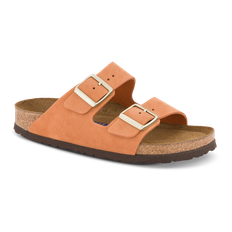 Birkenstock Arizona med Narrow Soft fodseng Nubuck Pecan - 43