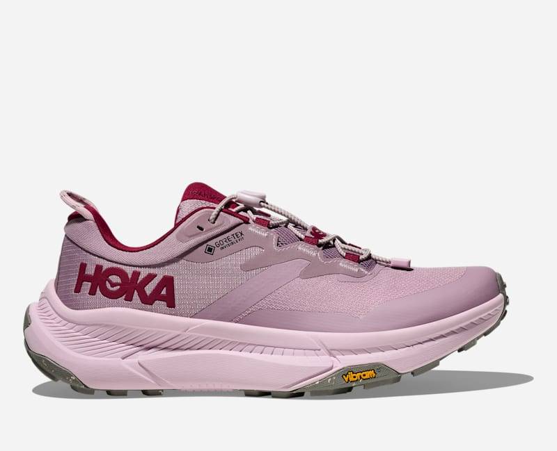 HOKA Transport GORE-TEX Schuhe für Damen in Fragrant Lilac/Lilac Cream Größe 42 Regular | Wandern