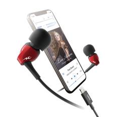 Radius radius Earphones for Ne PURE Flat Lightning Connector Lightning iPhone Dynamic Driver Canal Earphones iOS MFi Certified HP-N100L iPhone röd
