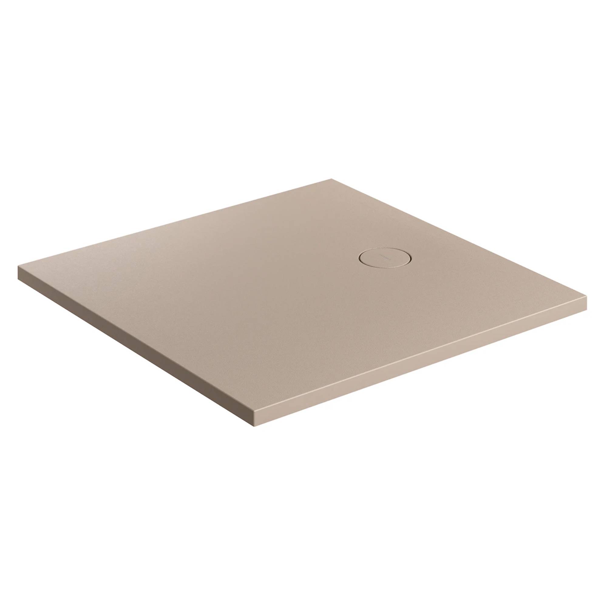 Omnires Halksäkert Kompositduschkar Aquarock M+ 80x80 cm Beige Matt