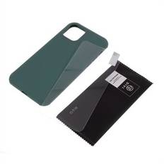 DIVI Shockproof Liquid Silicone Case Cover with Tempered Glass Screen Protector for iPhone 11 Pro