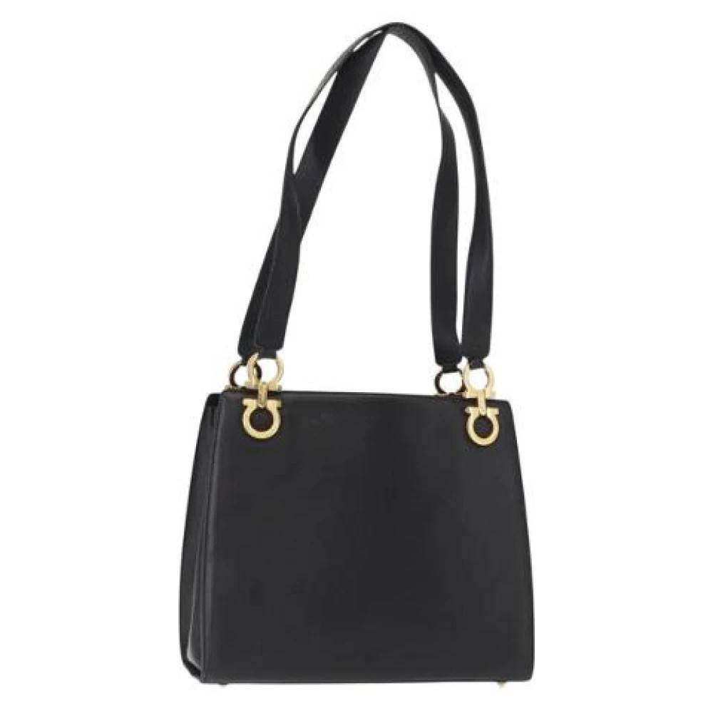 Salvatore Ferragamo Pre-owned Pre-owned Shoulder Bag - Vintage - Dame - Sort - ONE SIZE - Uld