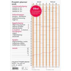 Mayland 2026 26105000 Projekt Planner vægkalender 30x80cm