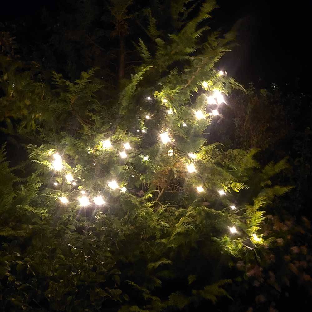Lavenergi supplement LED lyskæde, vælg størrelse og form 30m - 300 LED - 18W.