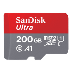 SanDisk Ultra Micro Minneskort SDXC 200GB 120MB/s Class 10 + Adapter