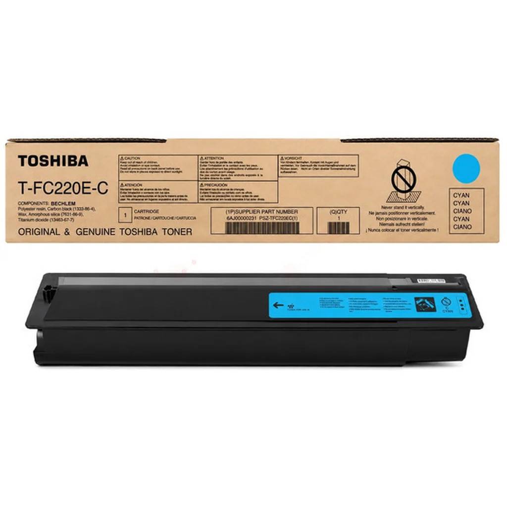 Toshiba T-FC 220 E Tonerkassett Cyan 6AJ00000231