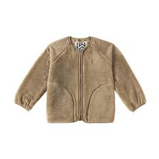 Liewood Calina fleece jacket - brown - Y 8
